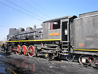 2-8-2 Dampflok nahe Chongjin